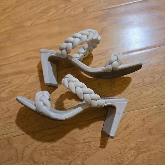 Soda Braided Band Square Heel Sandals - Picture 7 of 10